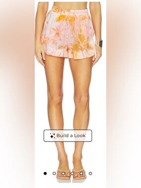 Kulani Kinus Wild Skies Lightweight Beach Shorts in Wisk L NWT